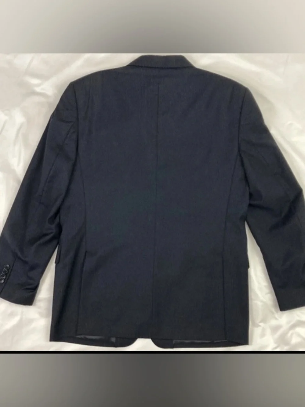 Ermenegildo Zegna Traveller Suit Coat Mens Size 38 Drop 6S Blue Pinstripe